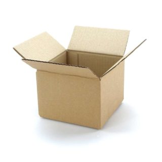 Wellpapp-Faltkarton, braun - 140x140x100mm - 1.2b