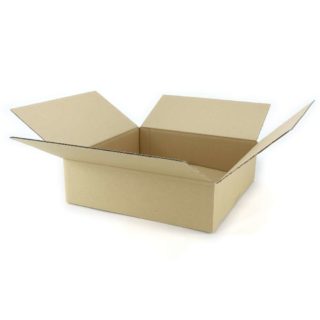 Wellpapp-Faltkarton, braun - 350x350x100mm - 1.2b