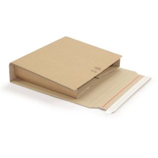 Ordner-Verpackung A4 - 320x290x35-80mm - braun