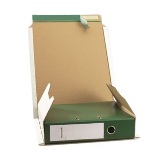 Ordner-Verpackung A4 - 320x290x35-80mm - weiß